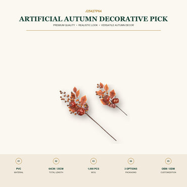 J25427P64 image 2 - Artificial Autumn Decorative Pick