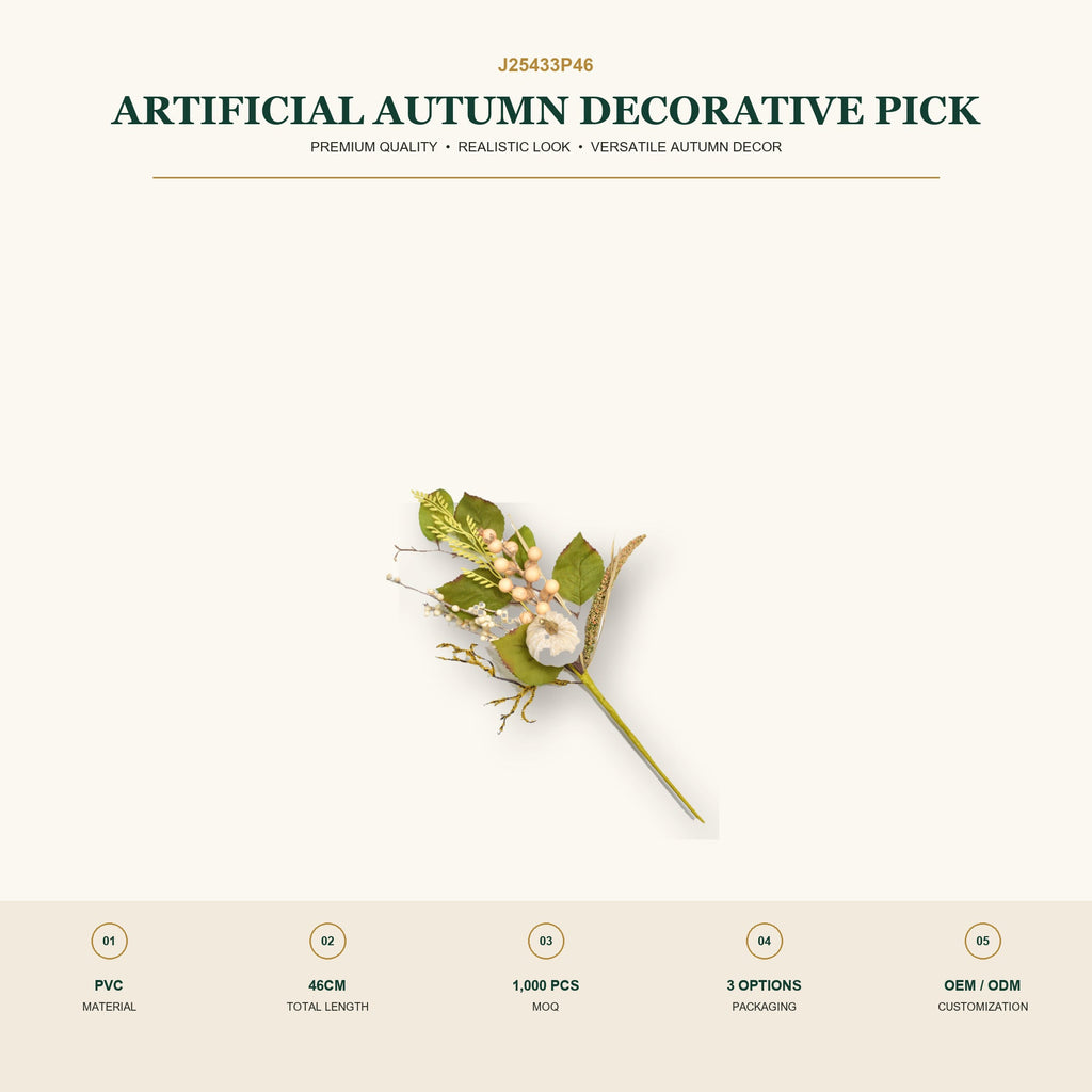 J25433P46 image 2 - Artificial Autumn Decorative Pick