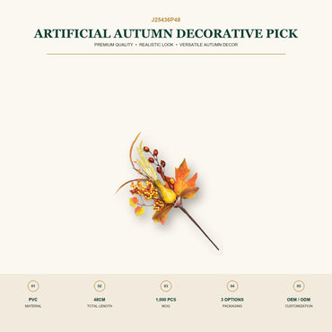 J25436P48 image 2 - Artificial Autumn Decorative Pick