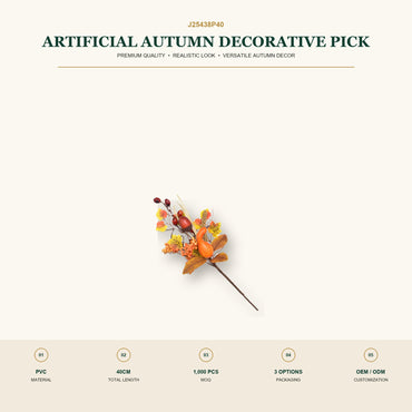 J25438P40 image 2 - Artificial Autumn Decorative Pick
