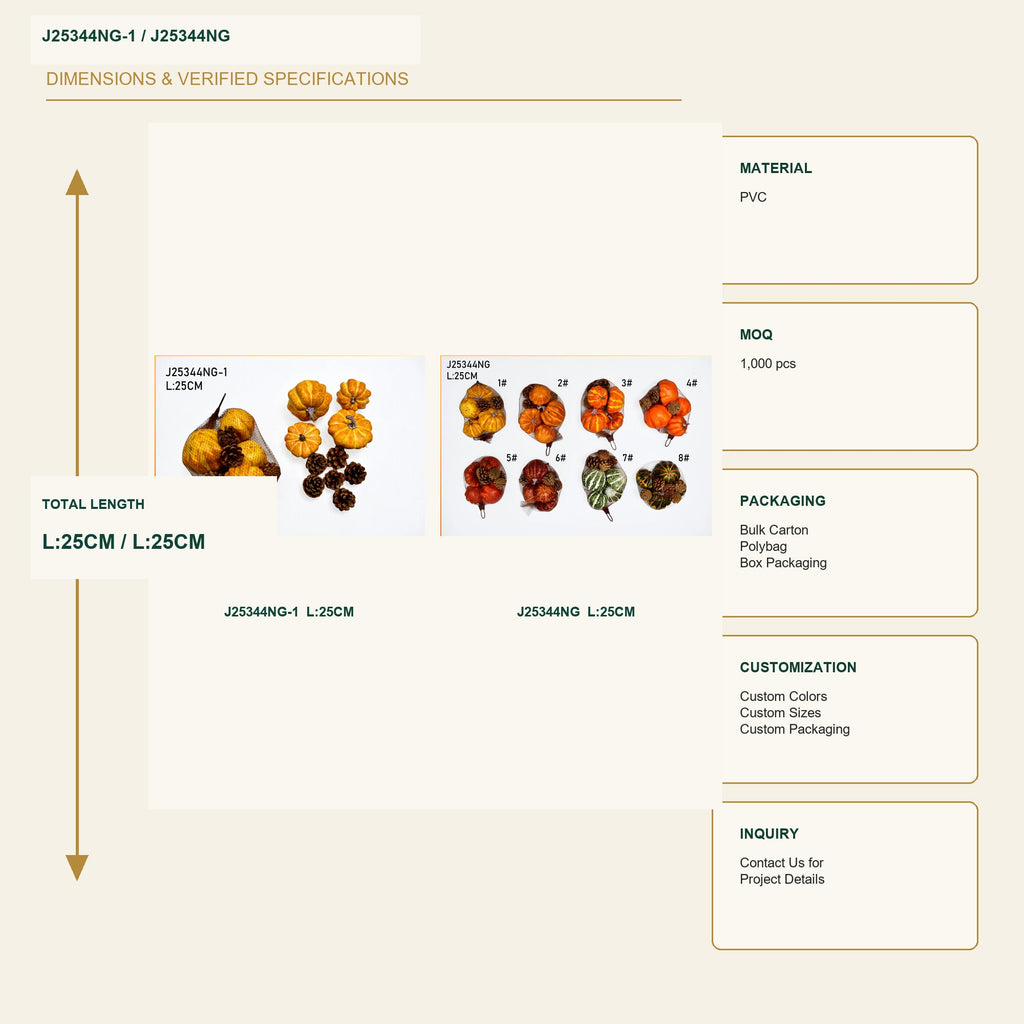 J25344NG image 3 - Autumn Decorative Ornament Set