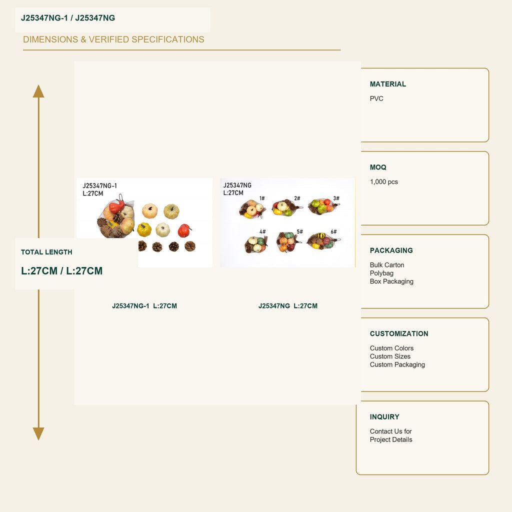 J25347NG-1 image 3 - Autumn Decorative Ornament Set