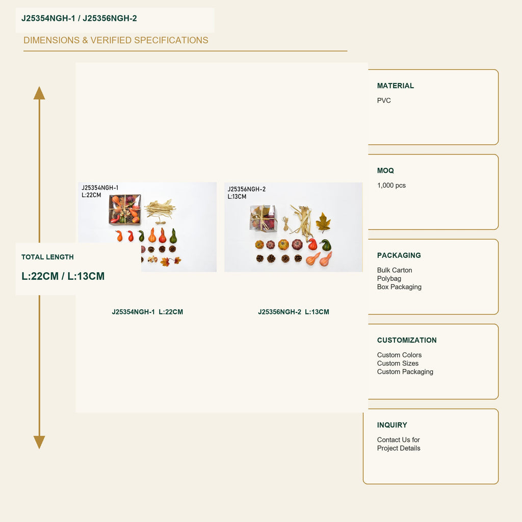 J25354NGH-1 image 3 - Autumn Decorative Ornament Set
