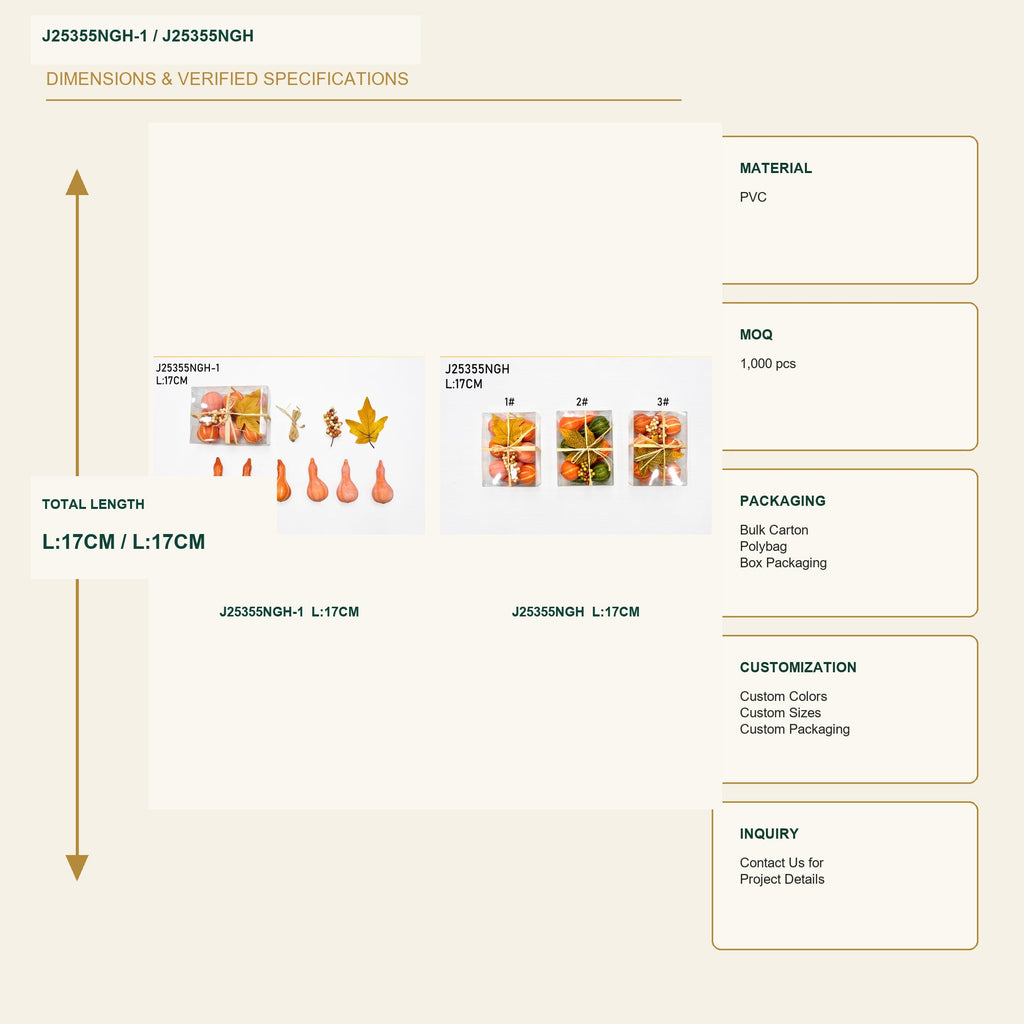 J25355NGH-1 image 3 - Autumn Decorative Ornament Set