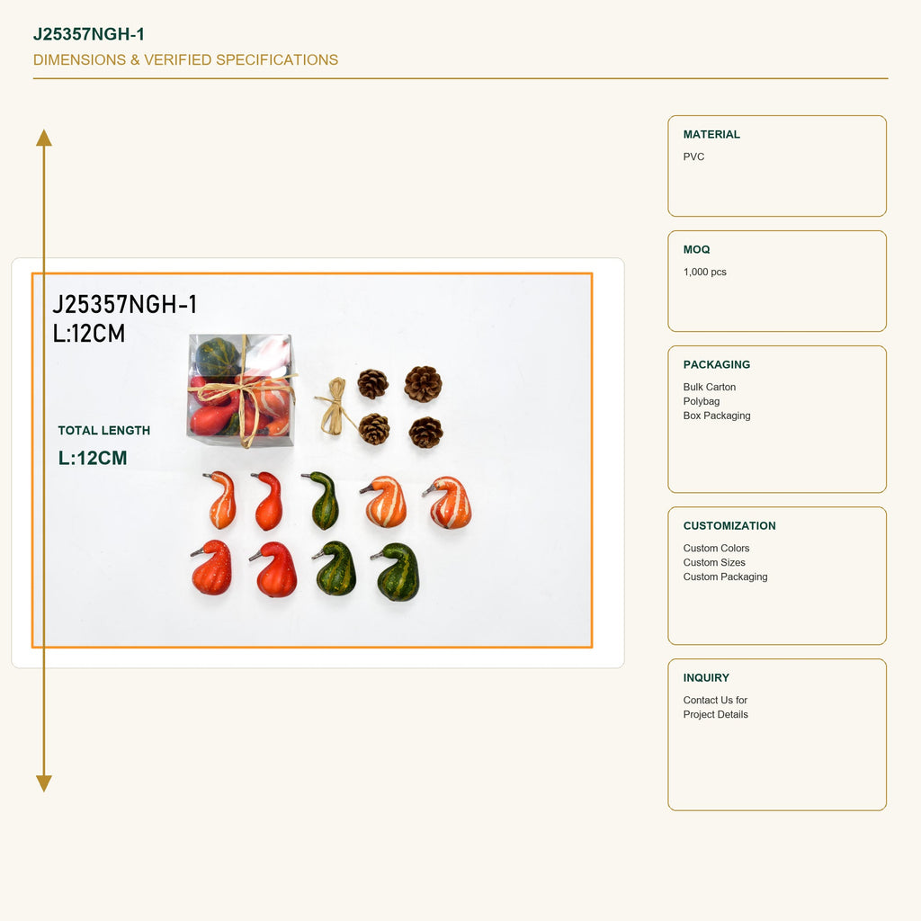 J25357NGH-1 image 3 - Autumn Decorative Ornament Set