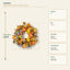 J25385W55 image 3 - Autumn Harvest Wreath