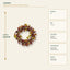 J25398W55 image 3 - Autumn Harvest Wreath