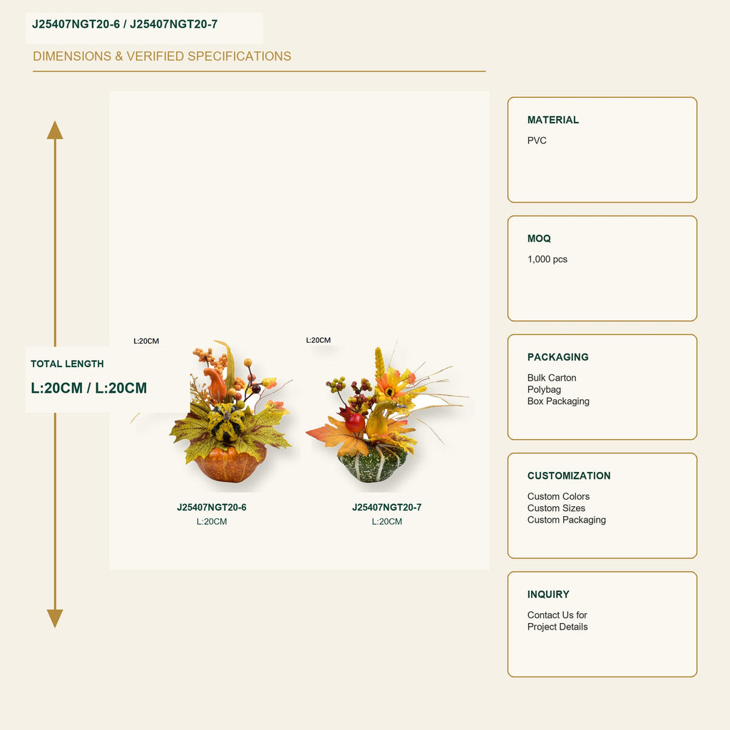 J25407NGT20-6 image 3 - Autumn Tabletop Arrangement