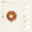 J25417W60 image 3 - Autumn Harvest Wreath