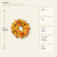 J25420W55 image 3 - Autumn Harvest Wreath