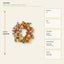 J25441W60 image 3 - Autumn Harvest Wreath