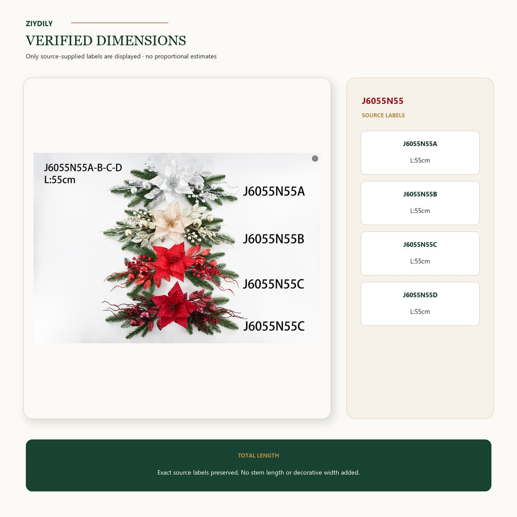 J6055N55 verified dimensions and specifications