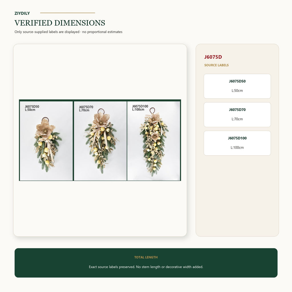 J6075D verified dimensions and specifications