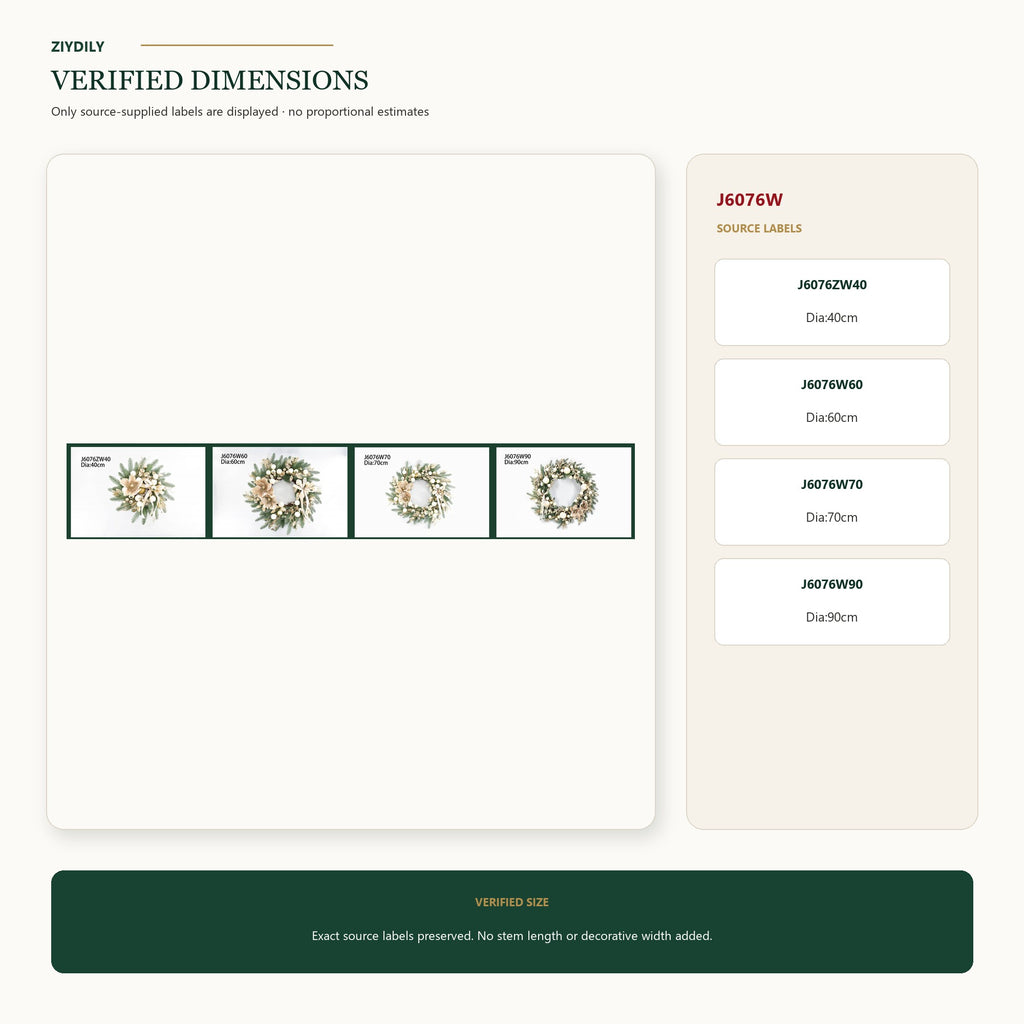 J6076W verified dimensions and specifications