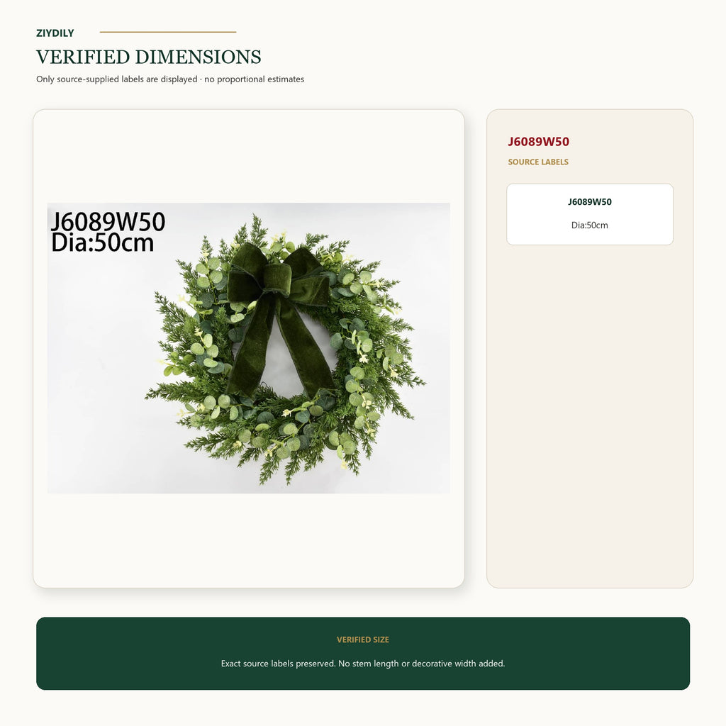 J6089W50 verified dimensions and specifications
