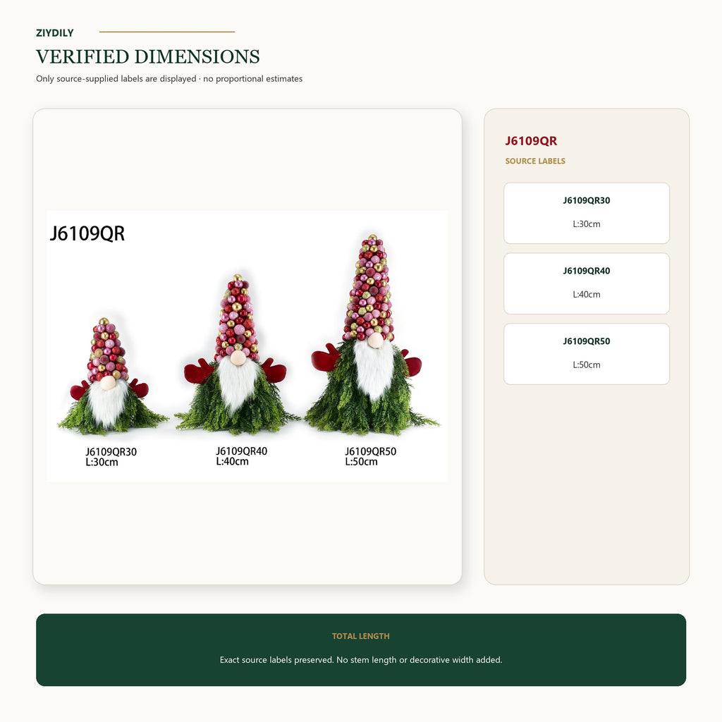 J6109QR verified dimensions and specifications