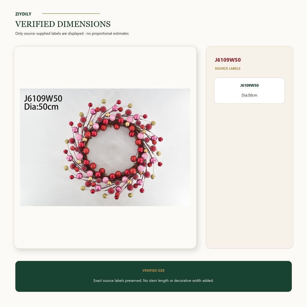 J6109W50 verified dimensions and specifications