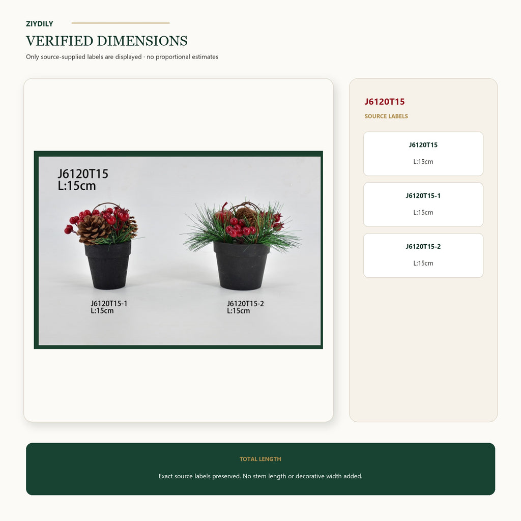 J6120T15 verified dimensions and specifications