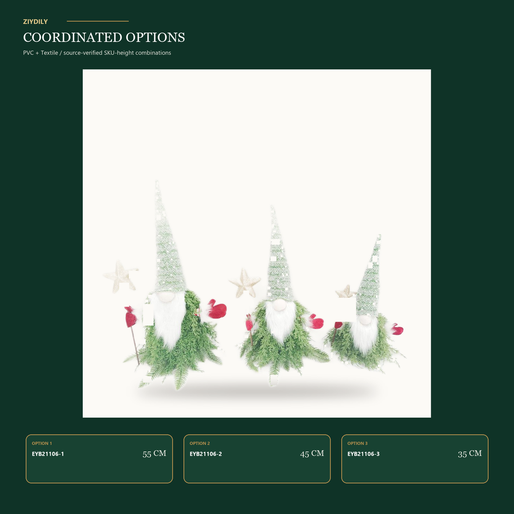 EYB21106 Christmas gnome product variants
