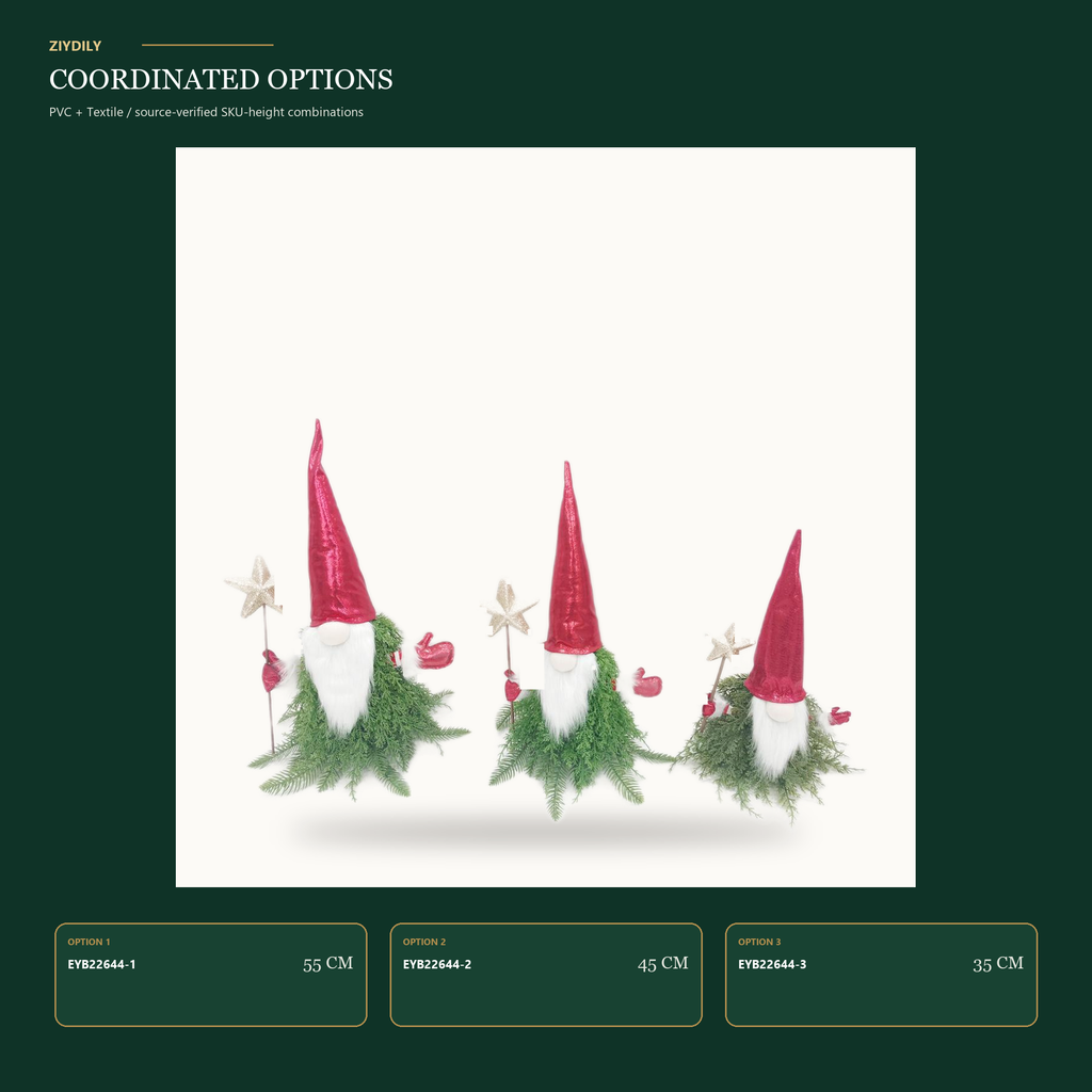 EYB22644 Christmas gnome product variants