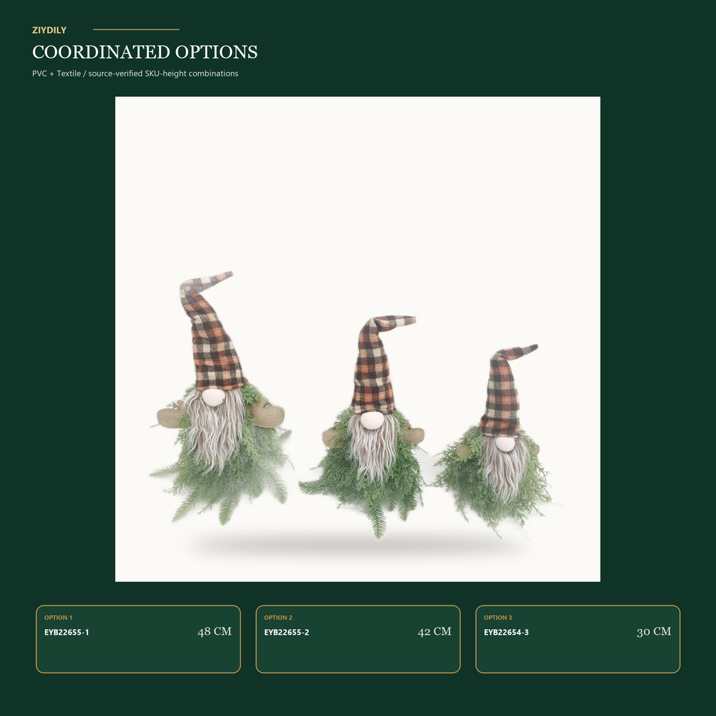 EYB22655 Christmas gnome product variants
