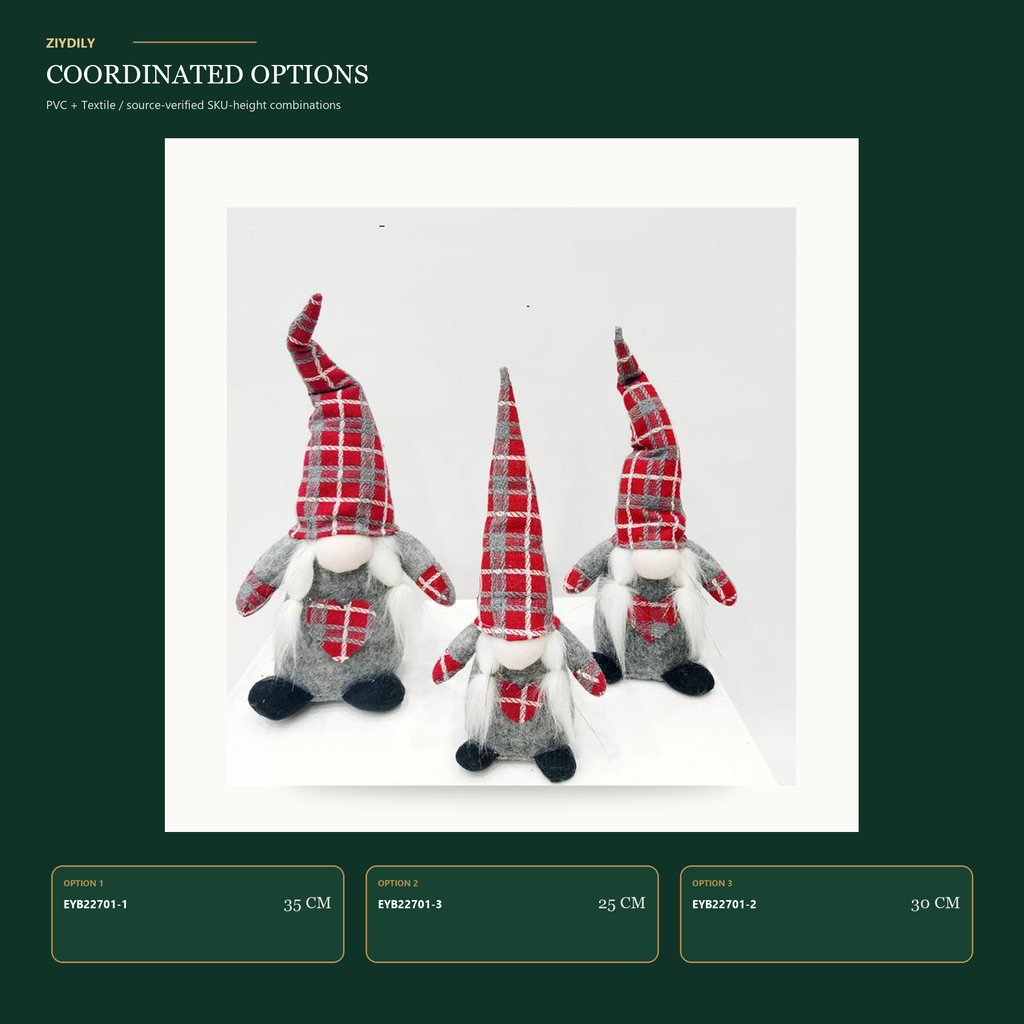 EYB22701 Christmas gnome product variants
