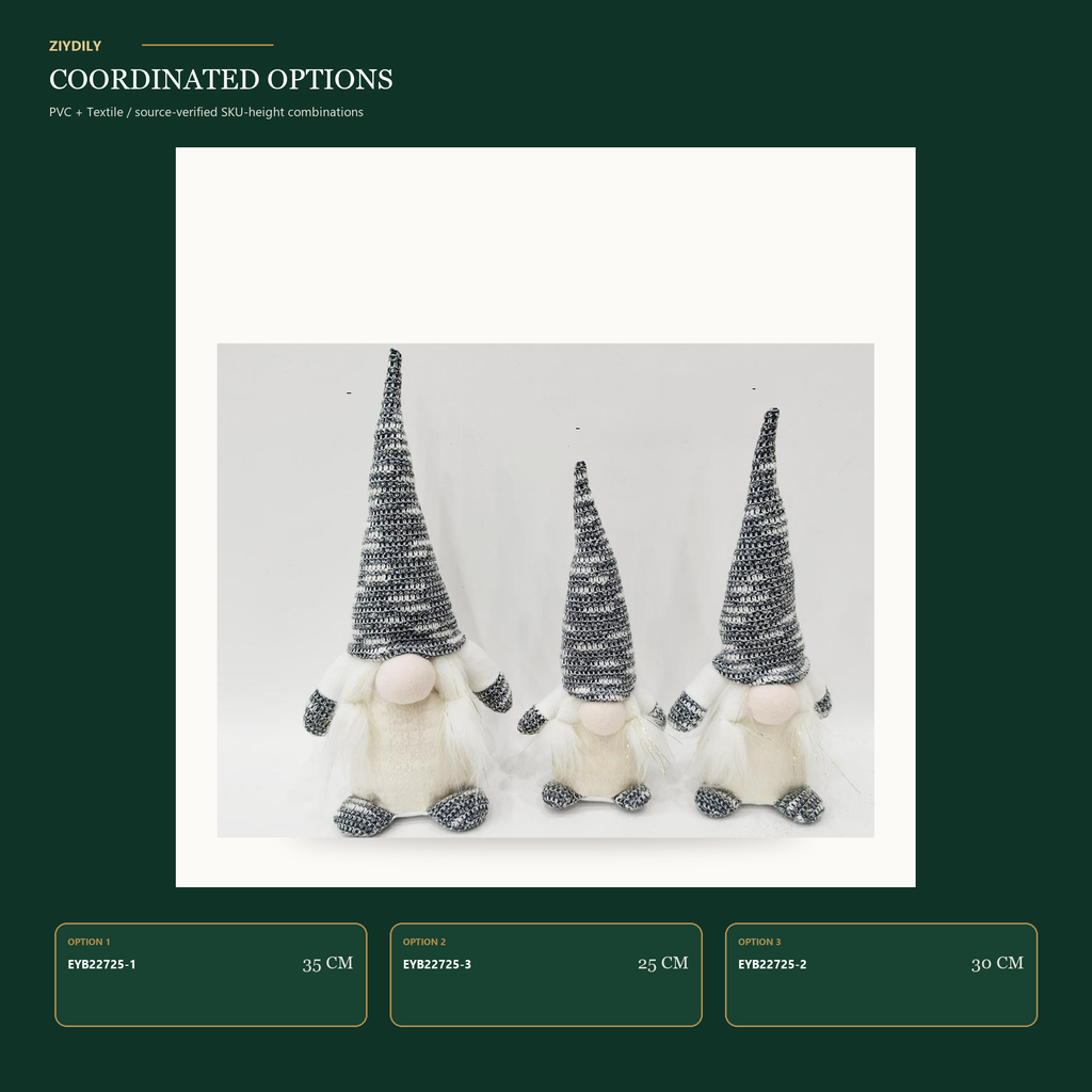EYB22725 Christmas gnome product variants