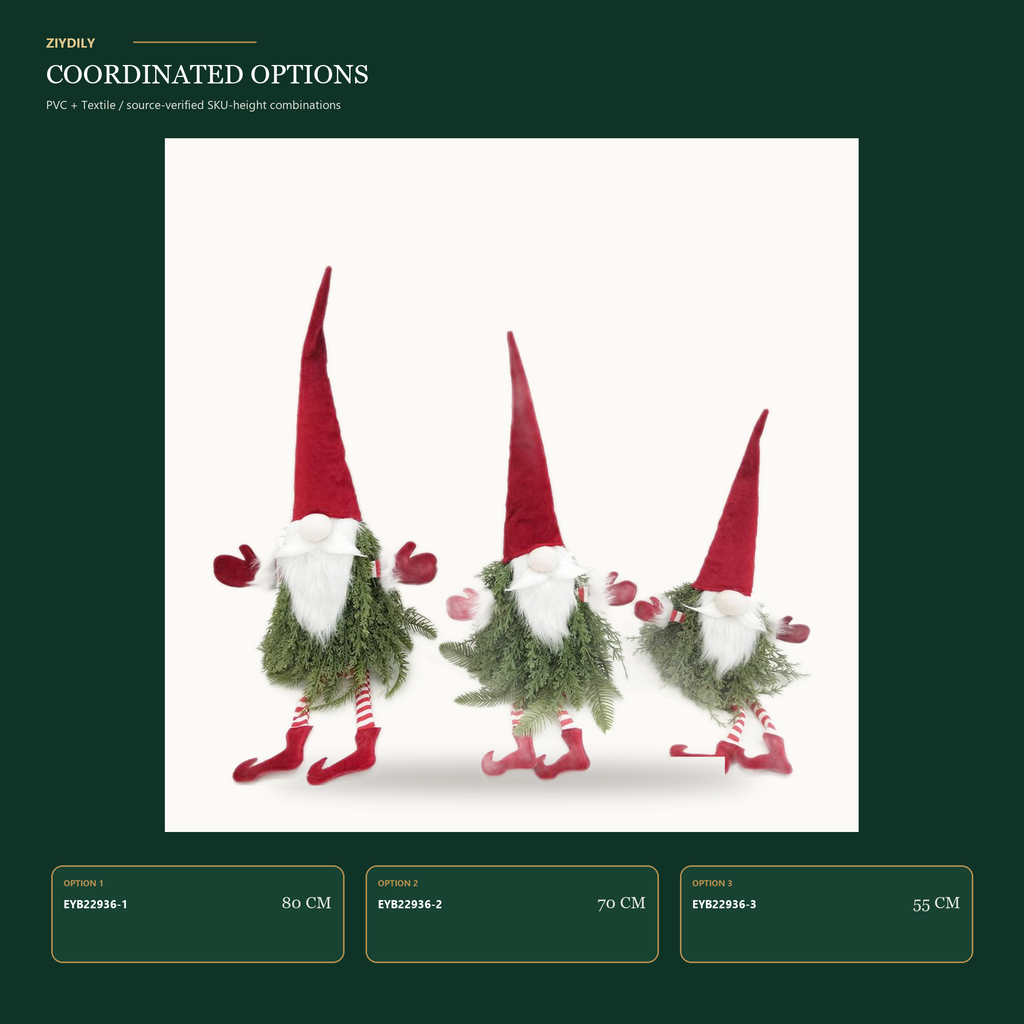 EYB22936 Christmas gnome product variants