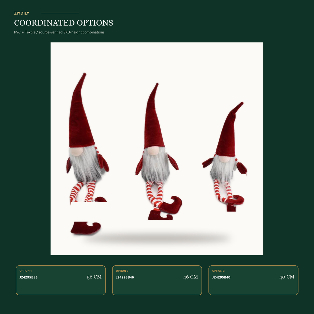 J24295B Christmas gnome product variants