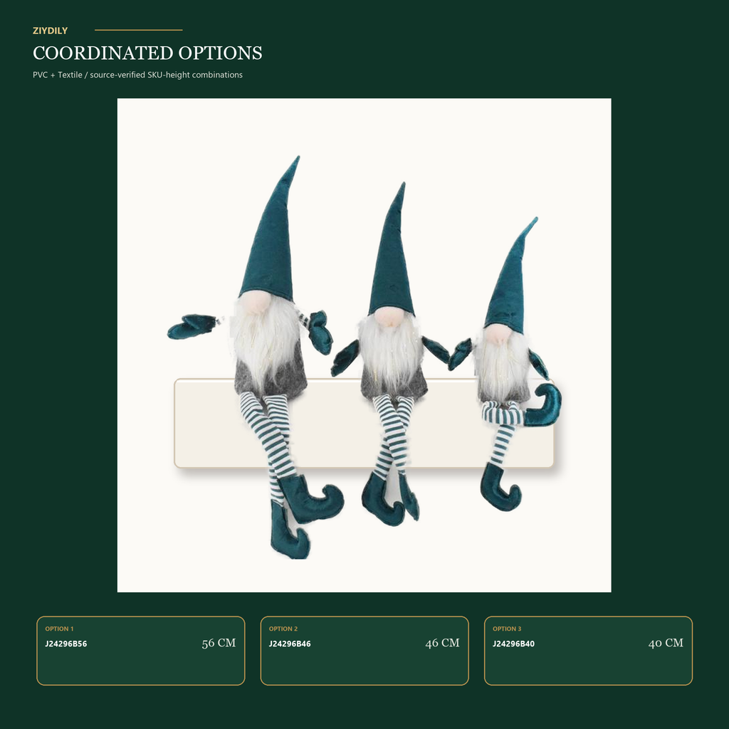 J24296B Christmas gnome product variants