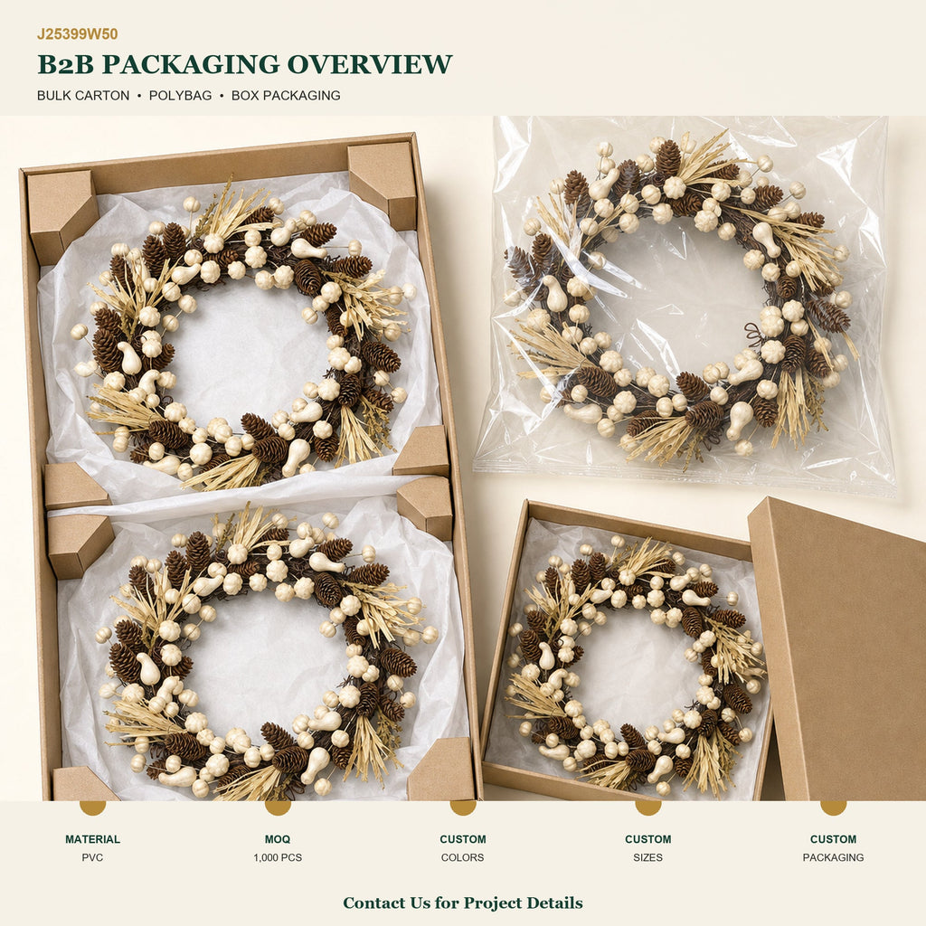 J25399W50 image 4 - Autumn Harvest Wreath