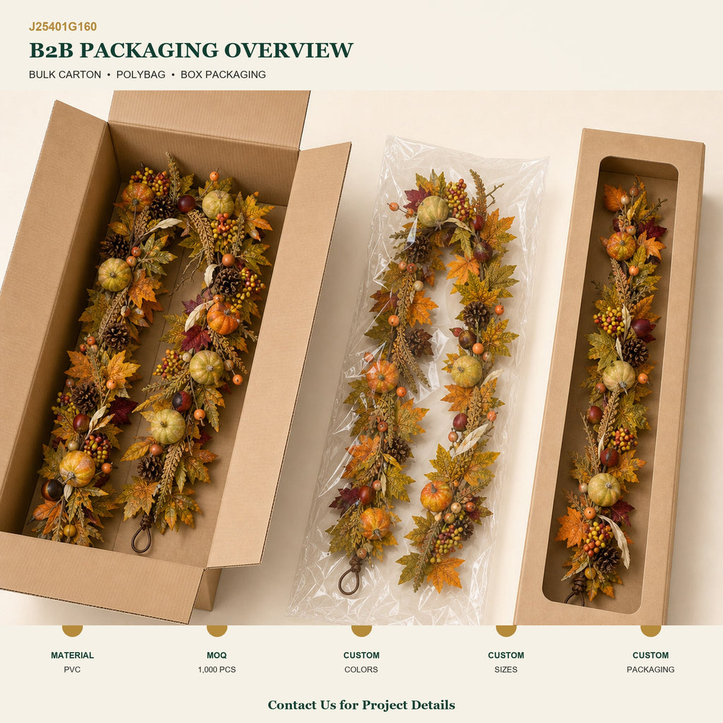 J25401G160 image 4 - Autumn Harvest Garland