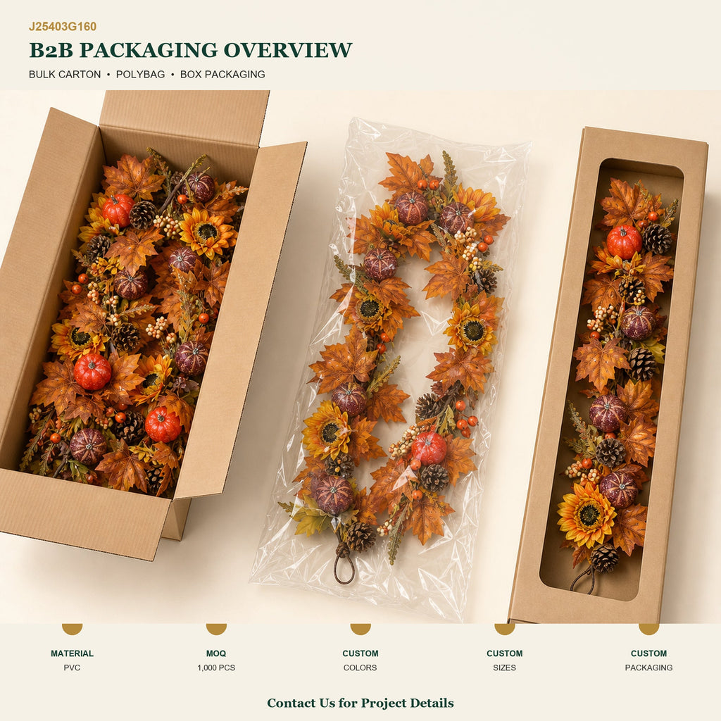 J25403G160 image 4 - Autumn Harvest Garland