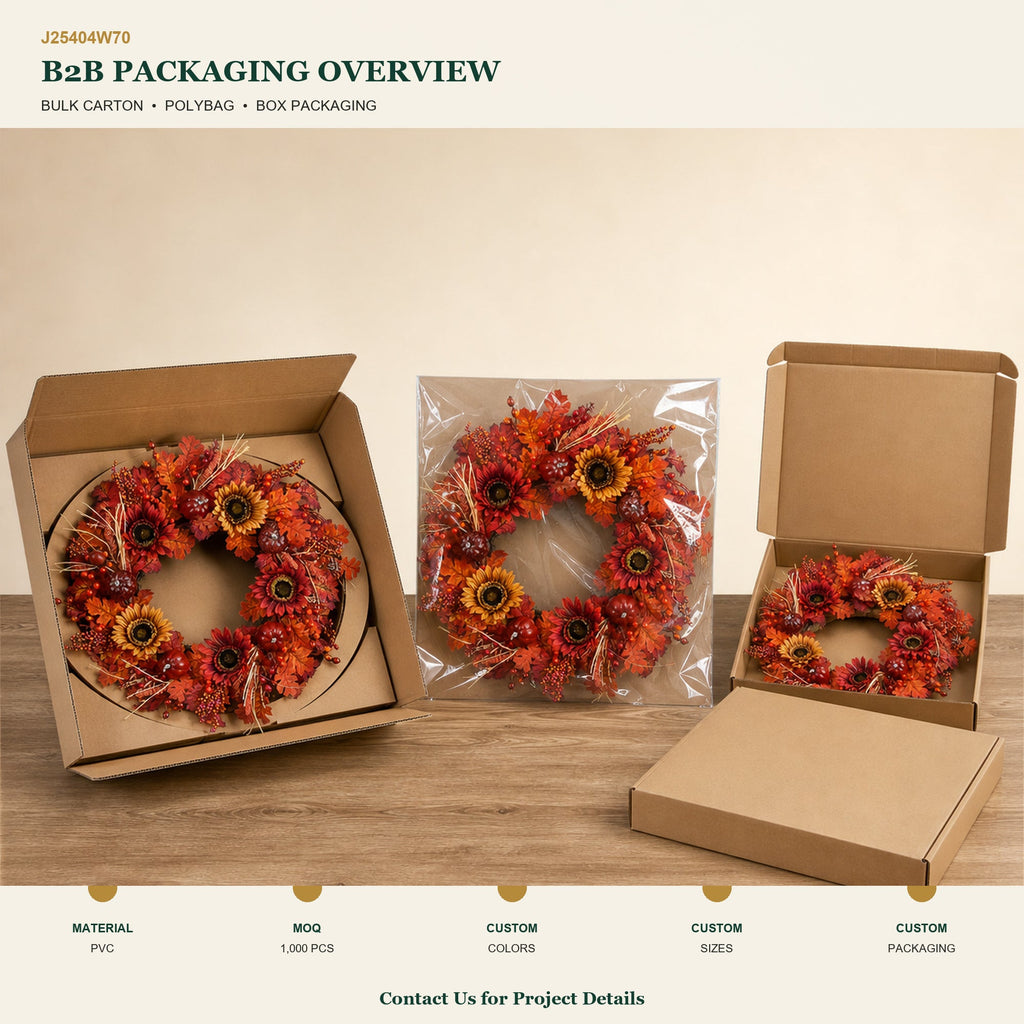 J25404W70 image 4 - Autumn Harvest Wreath