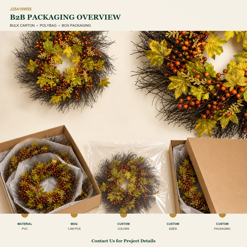 J25410W55 image 4 - Autumn Harvest Wreath