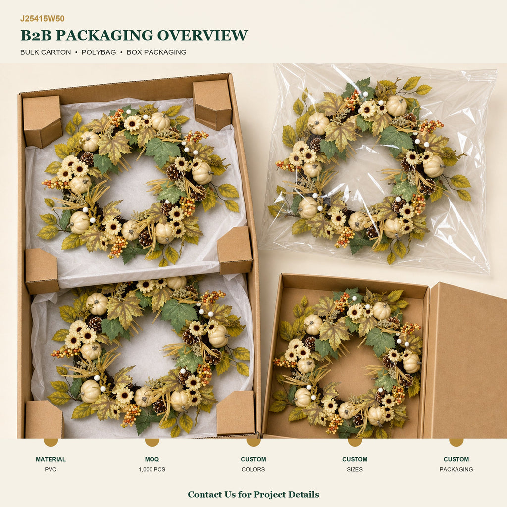 J25415W50 image 4 - Autumn Harvest Wreath