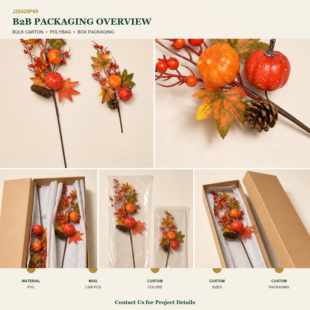 J25425P69 image 4 - Artificial Autumn Decorative Pick