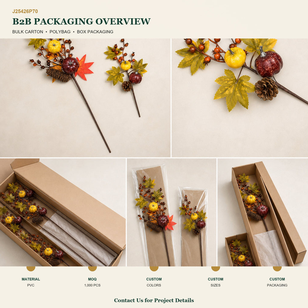 J25426P70 image 4 - Artificial Autumn Decorative Pick