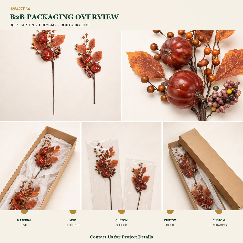 J25427P64 image 4 - Artificial Autumn Decorative Pick