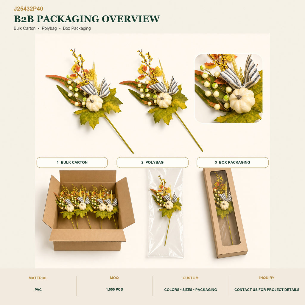 J25432P40 image 4 - Artificial Autumn Decorative Pick