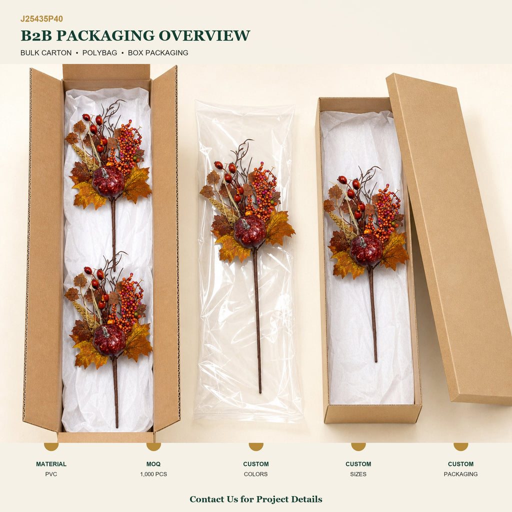 J25435P40 image 4 - Artificial Autumn Decorative Pick