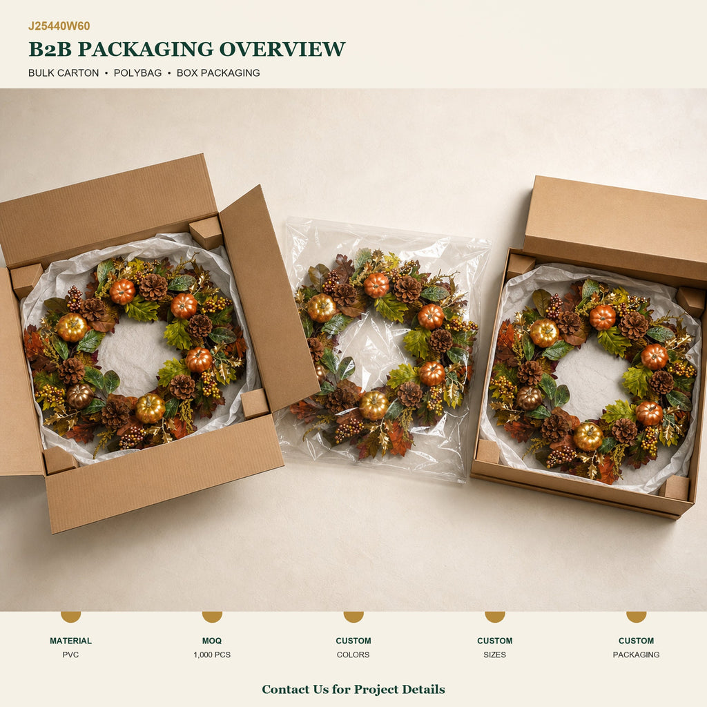 J25440W60 image 4 - Autumn Harvest Wreath