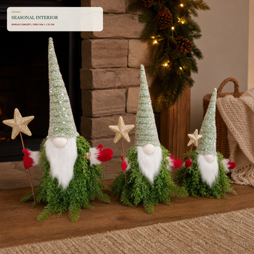 EYB21106 Christmas gnome fireplace and hearth application