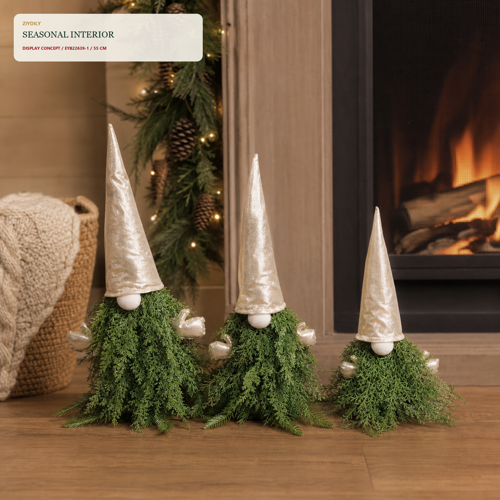 EYB22639 Christmas gnome fireplace and hearth application
