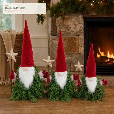 EYB22642 Christmas gnome fireplace and hearth application