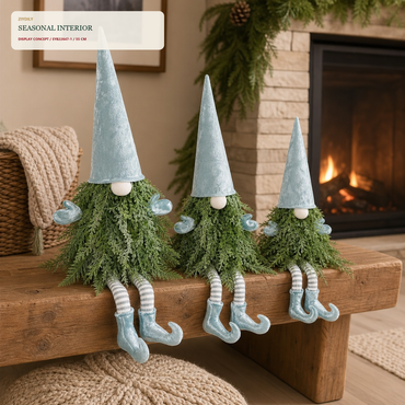EYB22647 Christmas gnome fireplace and hearth application