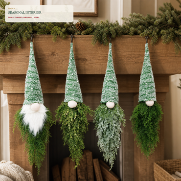 EYB22693 Christmas gnome fireplace and hearth application