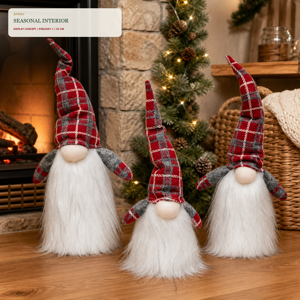 EYB22697 Christmas gnome fireplace and hearth application