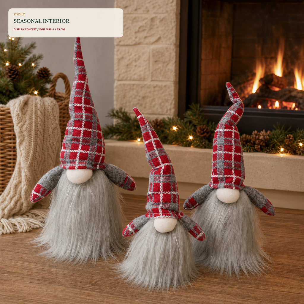 EYB22698 Christmas gnome fireplace and hearth application