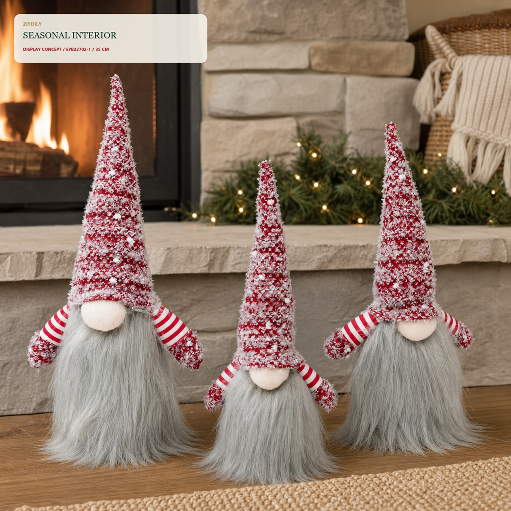 EYB22702 Christmas gnome fireplace and hearth application